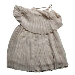 Pleated Halter Top with Ruffle Overlay & Sequins - Party, Cocktail Girls‎ Size M